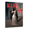 "Kiss Me" Aşkın Ritmi Cam Tablo - Glazella