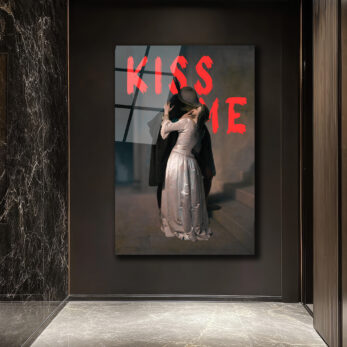 "Kiss Me" Aşkın Ritmi Cam Tablo - Glazella "Kiss Me" Aşkın Ritmi Cam Tablo - Glazella