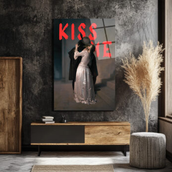 "Kiss Me" Aşkın Ritmi Cam Tablo - Glazella "Kiss Me" Aşkın Ritmi Cam Tablo - Glazella