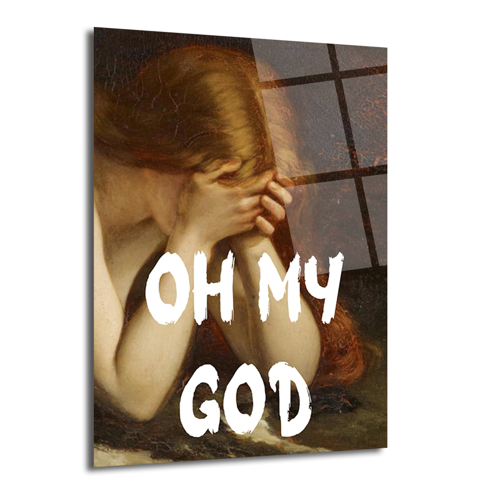 Antik Hüzün Modern Şaşkınlık: Oh My God Cam Tablo - Glazella Antik Hüzün Modern Şaşkınlık: Oh My God Cam Tablo - Glazella