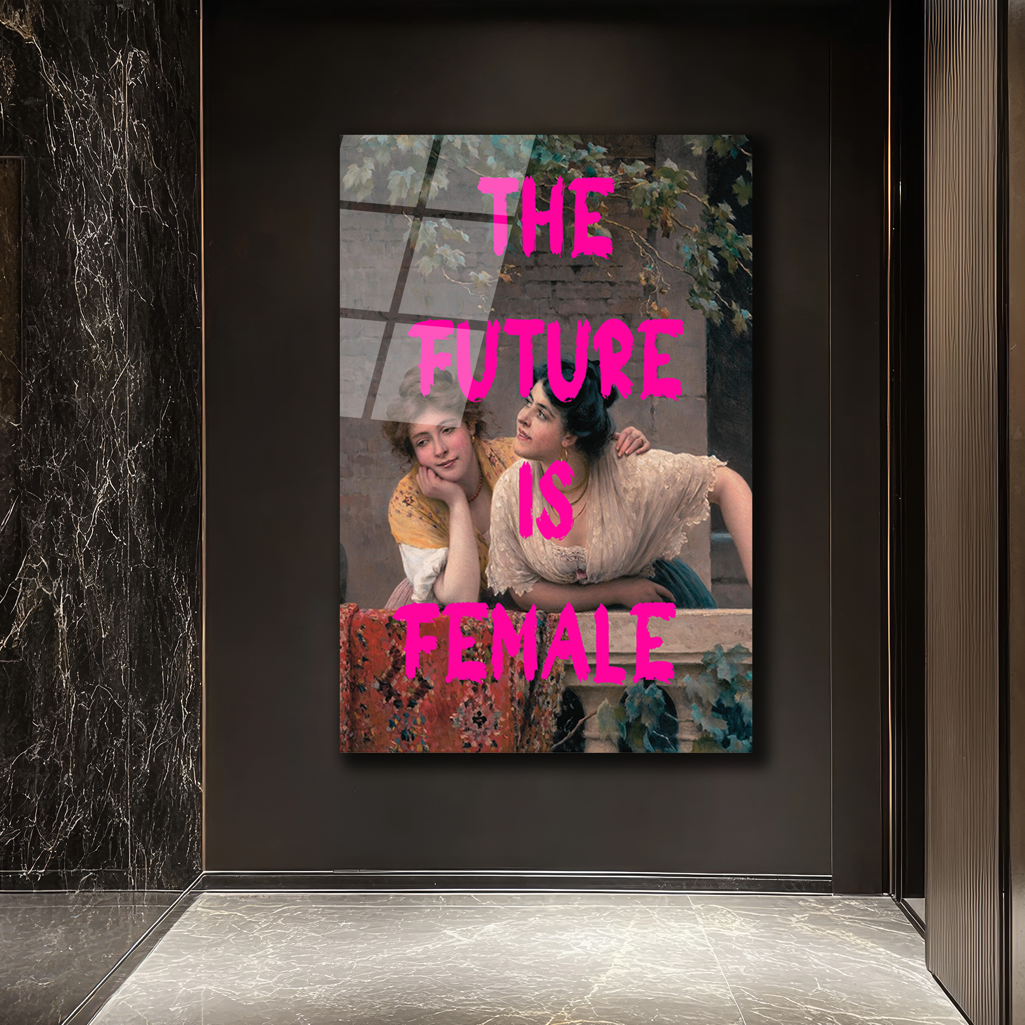 Gelecek Kadınların Feminist Sanat Cam Tablo - Glazella Gelecek Kadınların Feminist Sanat Cam Tablo - Glazella