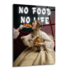 No Food No Life Cam Tablo: Barok Zarafeti ve Pop Art Dokunuşu - Glazella