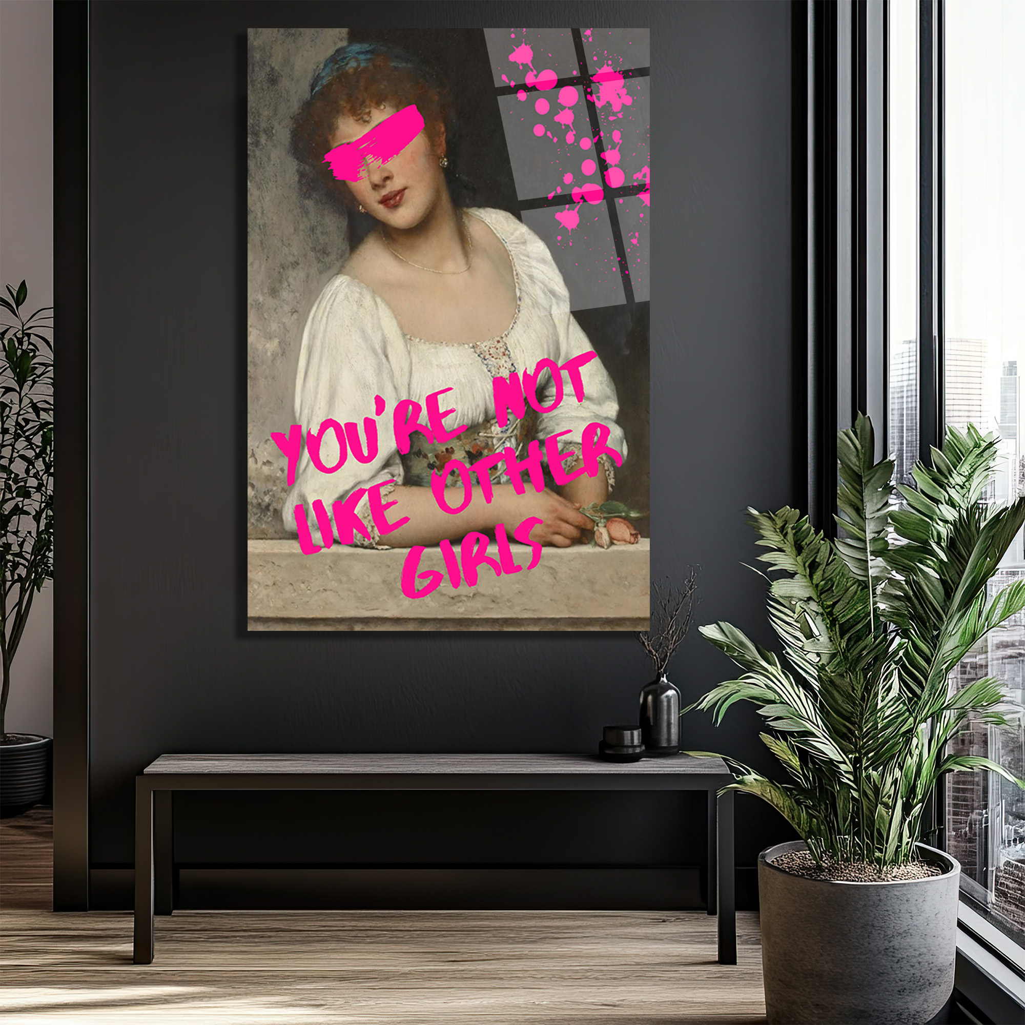 You're Not Like Other Girls Mesajlı Asi Klasik Cam Tablo - Glazella You're Not Like Other Girls Mesajlı Asi Klasik Cam Tablo - Glazella