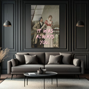 It Was Always You Romantik Klasik Sanat Cam Tablo - Glazella