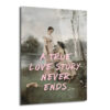 "A True Love Story Never Ends" Romantik Cam Tablo - Glazella