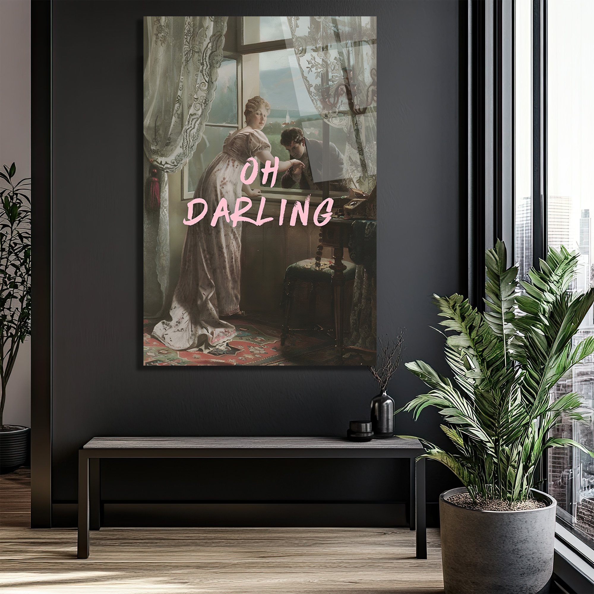 Oh Darling: Vintage Romantik Anlar Cam Tablo - Glazella Oh Darling: Vintage Romantik Anlar Cam Tablo - Glazella