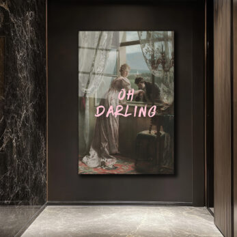 Oh Darling: Vintage Romantik Anlar Cam Tablo - Glazella Oh Darling: Vintage Romantik Anlar Cam Tablo - Glazella