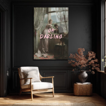 Oh Darling: Vintage Romantik Anlar Cam Tablo - Glazella Oh Darling: Vintage Romantik Anlar Cam Tablo - Glazella