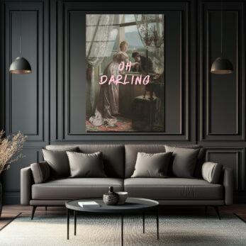 Oh Darling: Vintage Romantik Anlar Cam Tablo - Glazella Oh Darling: Vintage Romantik Anlar Cam Tablo - Glazella