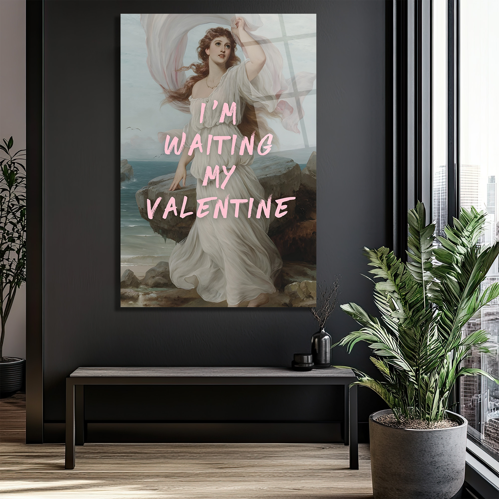 Romantik Valentine Bekleyişi Cam Tablo - Aşkın Zarafeti - Glazella Romantik Valentine Bekleyişi Cam Tablo - Aşkın Zarafeti - Glazella