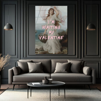 Romantik Valentine Bekleyişi Cam Tablo - Aşkın Zarafeti - Glazella Romantik Valentine Bekleyişi Cam Tablo - Aşkın Zarafeti - Glazella