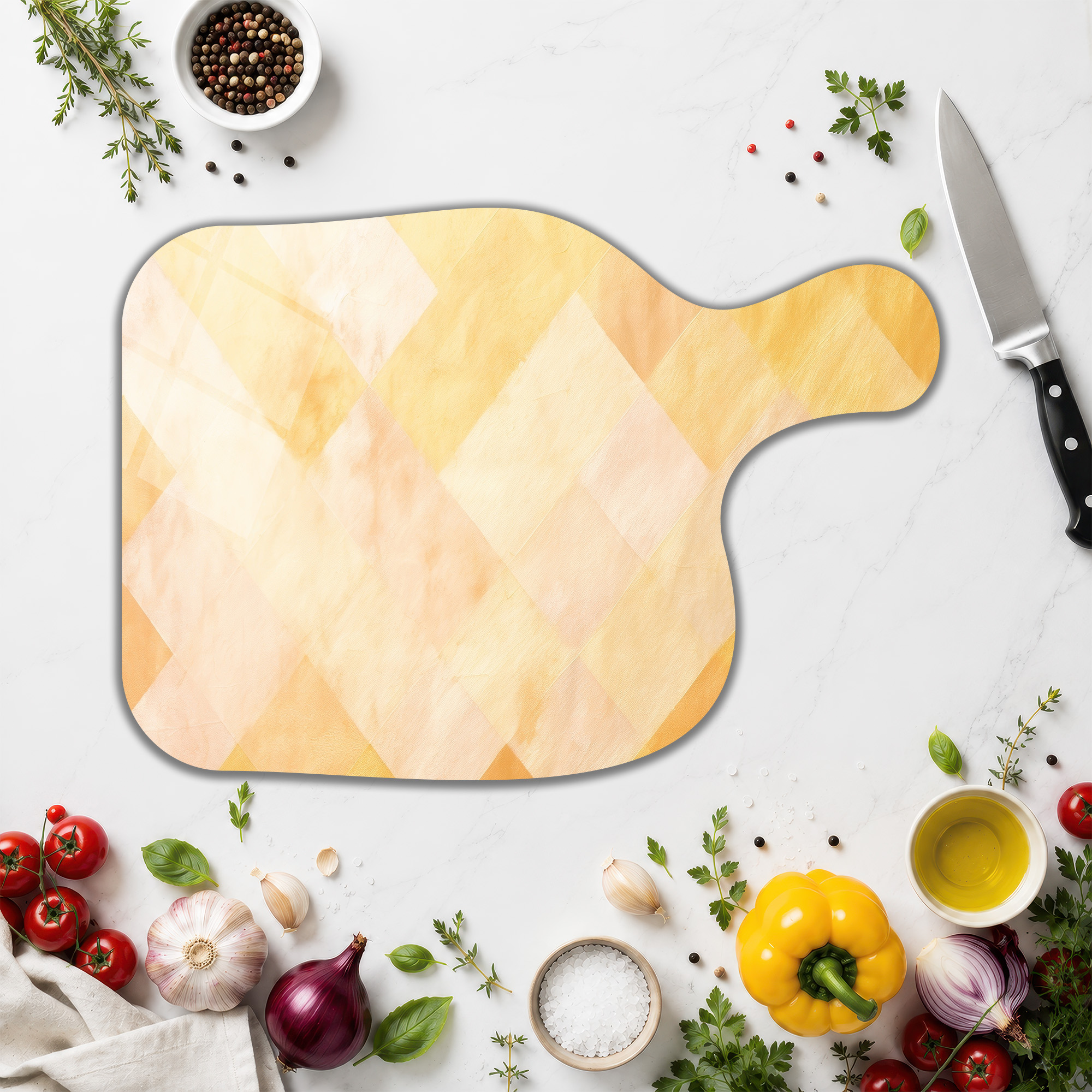 Glazella Pastel Geometrik Yuvarlak Cam Kesme Tahtası – Şık ve Çok Amaçlı - Glazella Glazella Pastel Geometrik Yuvarlak Cam Kesme Tahtası – Şık ve Çok Amaçlı - Glazella