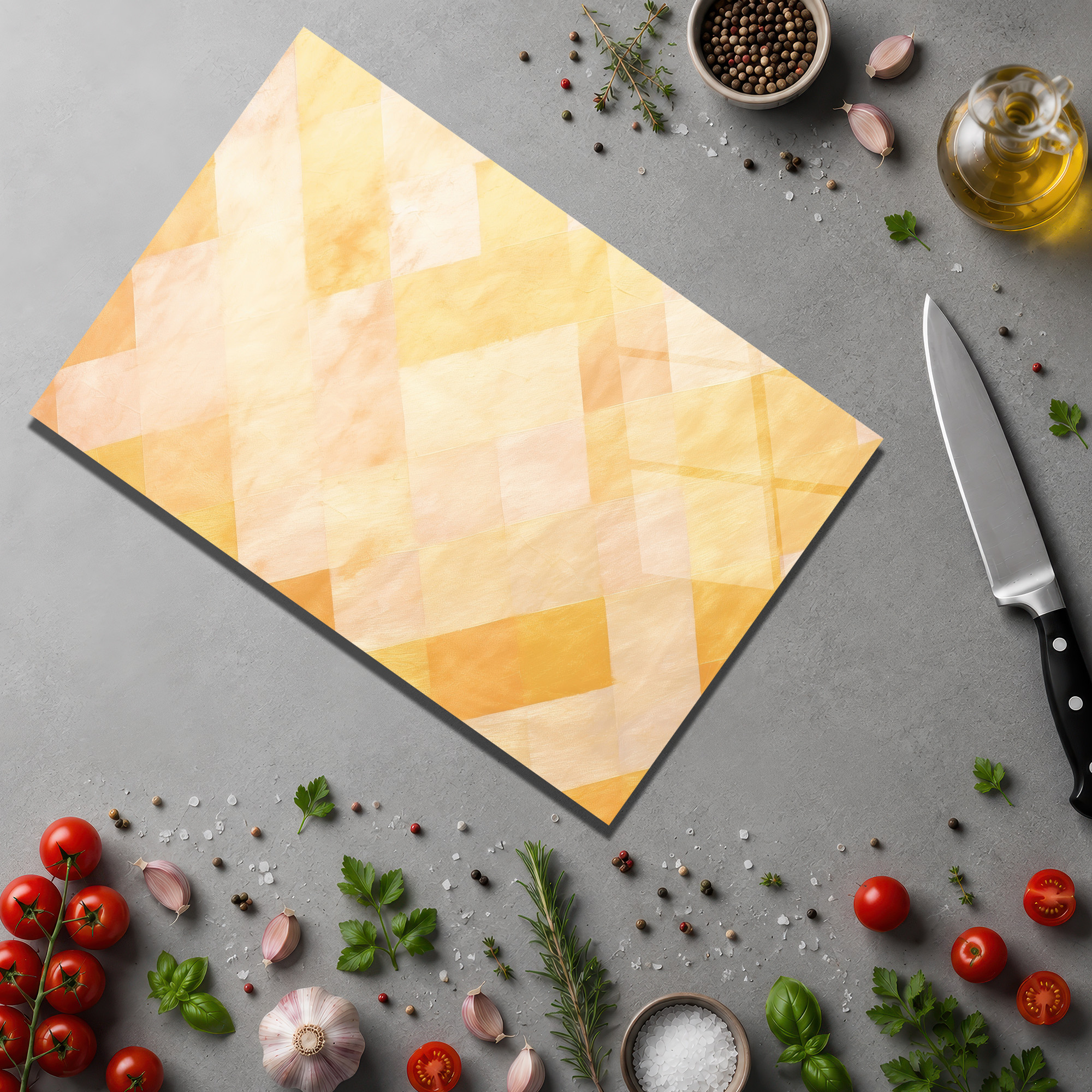 Glazella Pastel Geometrik Yuvarlak Cam Kesme Tahtası – Şık ve Çok Amaçlı - Glazella Glazella Pastel Geometrik Yuvarlak Cam Kesme Tahtası – Şık ve Çok Amaçlı - Glazella