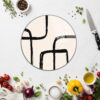 Minimalist Çizgili Modern Cam Kesme Tahtası | Çok Amaçlı Servis ve Doğrama - Glazella Minimalist Çizgili Modern Cam Kesme Tahtası | Çok Amaçlı Servis ve Doğrama - Glazella