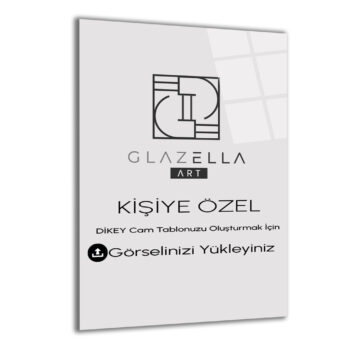 Kişiye Özel Dikey Cam Tablo - Glazella
