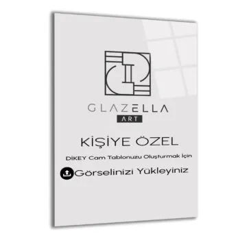 Kişiye Özel Dikey Cam Tablo - Glazella